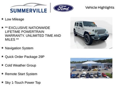 2022 Jeep Wrangler Unlimited Sahara 4xe Sky Roof