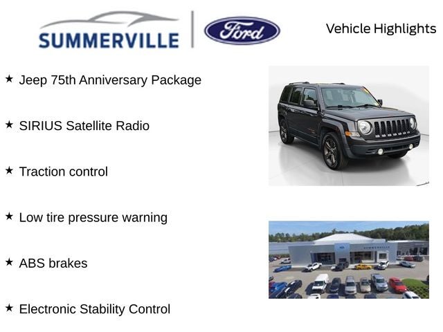 2016 Jeep Patriot 75th Anniversary Edition