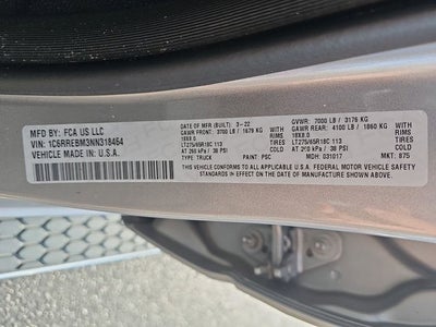 2022 RAM 1500 Big Horn/Lone Star