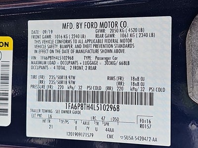 2020 Ford Mustang EcoBoost