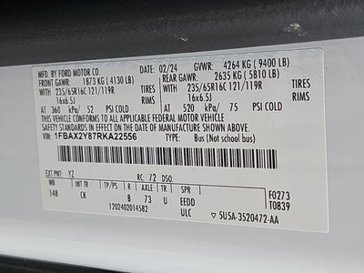 2024 Ford Transit-350 XLT 15 passenger