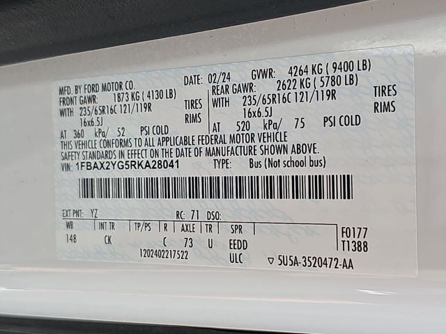 2024 Ford Transit-350 XLT