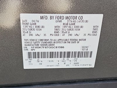 2016 Ford Explorer Limited