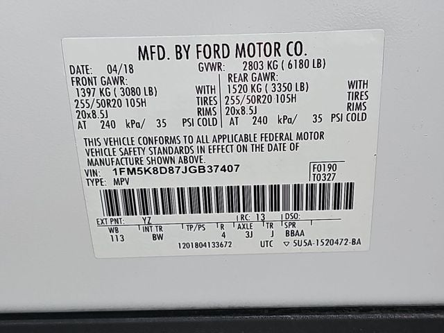 2018 Ford Explorer XLT