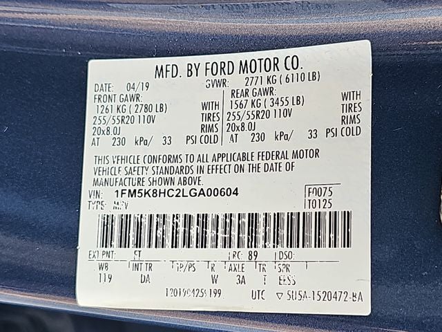 2020 Ford Explorer Platinum