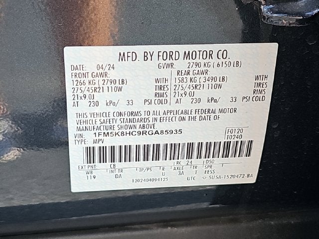 2024 Ford Explorer Platinum