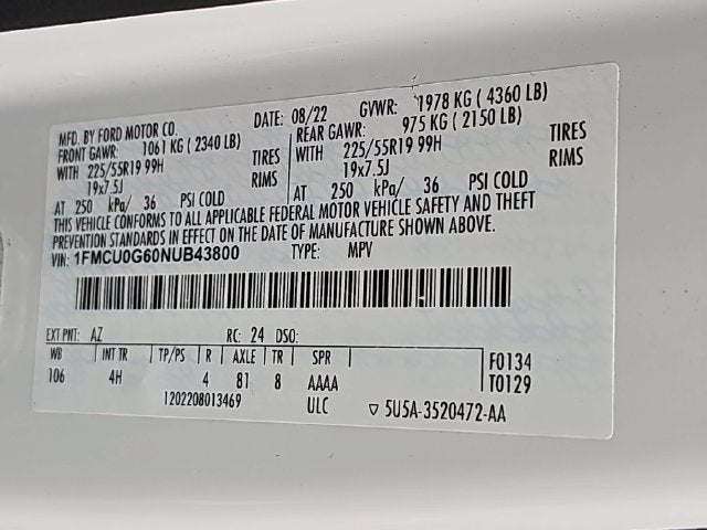 2022 Ford Escape SE