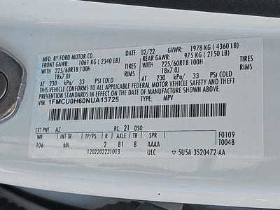 2022 Ford Escape SEL