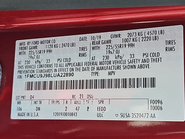 2020 Ford Escape Titanium