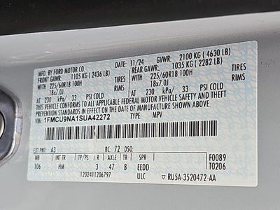 2025 Ford Escape ST-Line Select