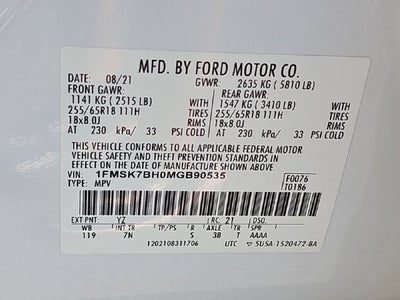 2021 Ford Explorer Base
