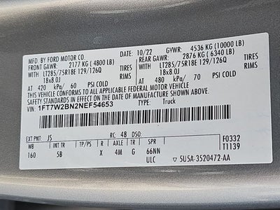 2022 Ford F-250SD Lariat TREMOR OFF ROAD