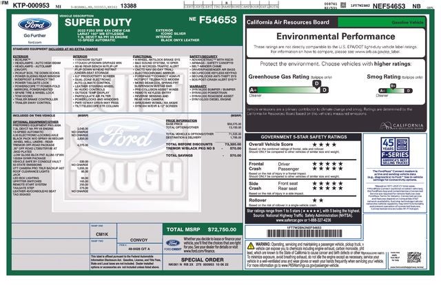 2022 Ford F-250SD Lariat TREMOR OFF ROAD