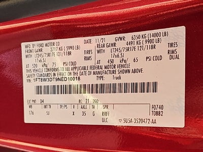 2022 Ford F-350SD Lariat DRW