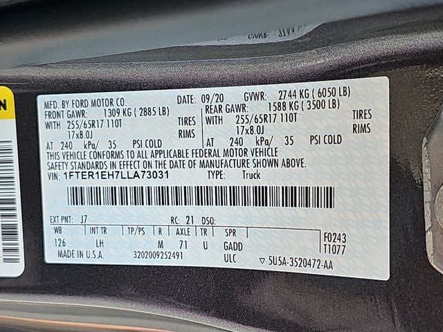 2020 Ford Ranger XLT
