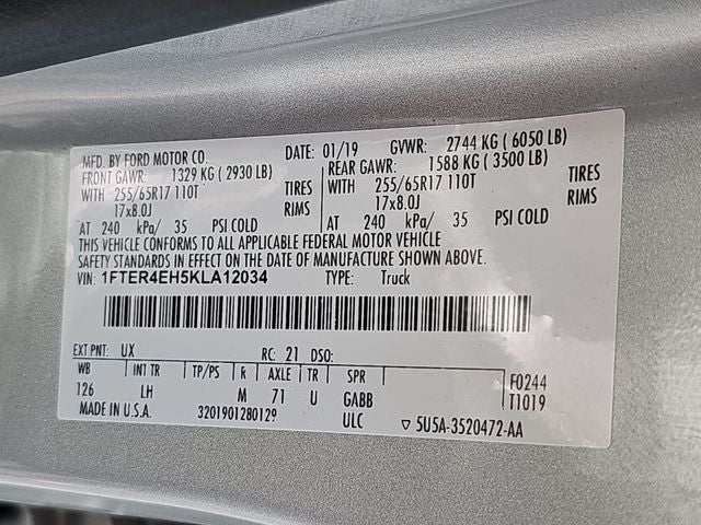 2019 Ford Ranger XLT