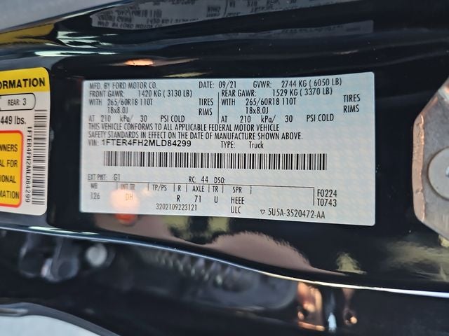 2021 Ford Ranger Lariat