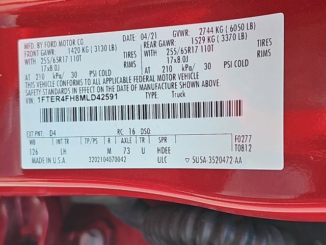 2021 Ford Ranger XLT