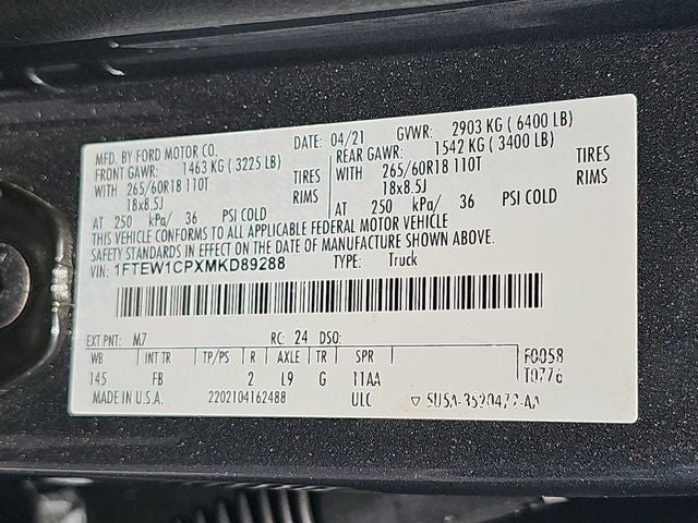 2021 Ford F-150 XLT