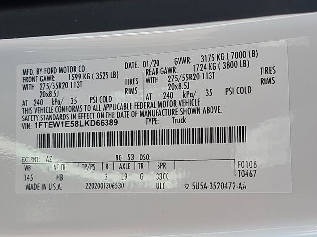 2020 Ford F-150 Lariat