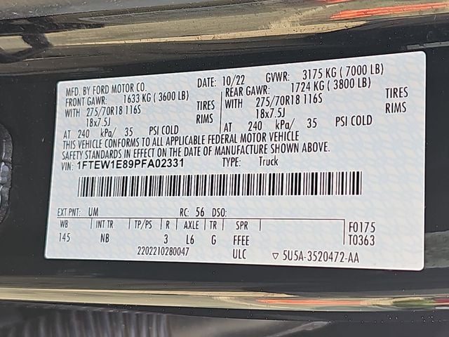 2023 Ford F-150 Tremor