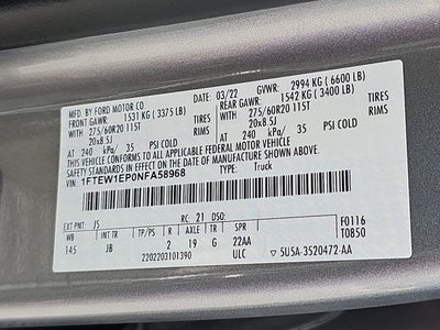 2022 Ford F-150 XL