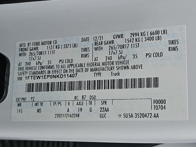 2022 Ford F-150 XLT