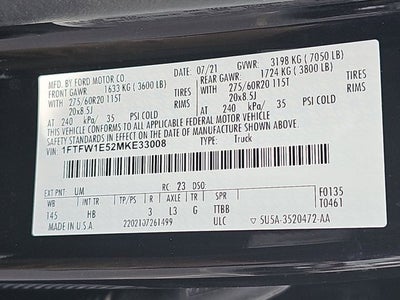 2021 Ford F-150 Lariat