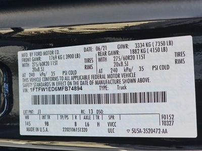 2021 Ford F-150 Platinum