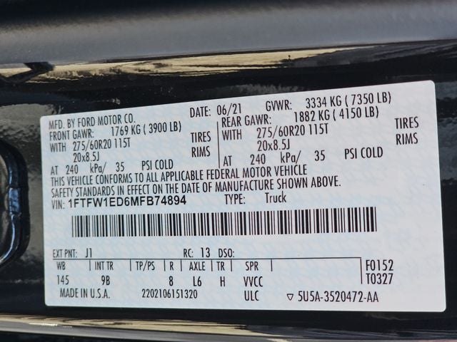 2021 Ford F-150 Platinum