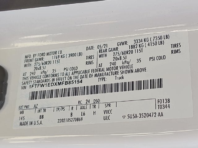 2021 Ford F-150 Platinum