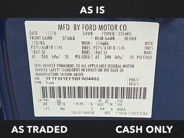2011 Ford F-150 XLT