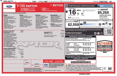 2020 Ford F-150 Raptor