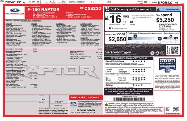 2021 Ford F-150 Raptor