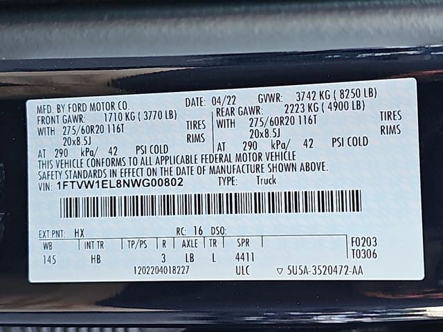 2022 Ford F-150 Lightning Lariat