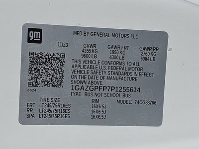 2023 Chevrolet Express 3500 LT Passenger