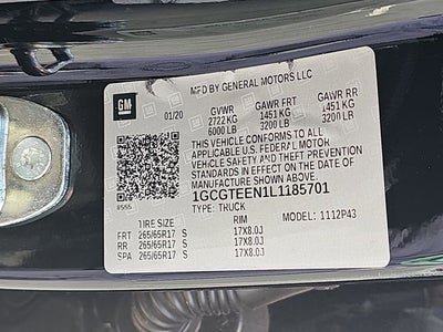 2020 Chevrolet Colorado ZR2