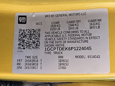 2023 Chevrolet Colorado Z71