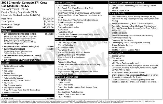 2024 Chevrolet Colorado Z71