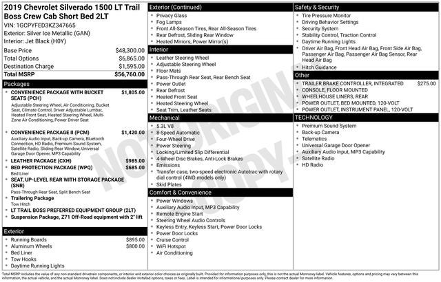 2019 Chevrolet Silverado 1500 LT Trail Boss