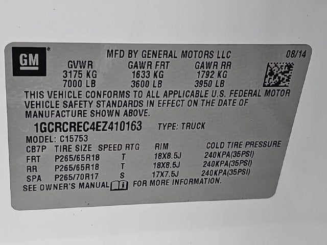 2014 Chevrolet Silverado 1500 LT LT1