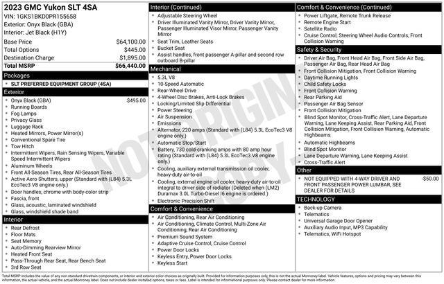2023 GMC Yukon SLT