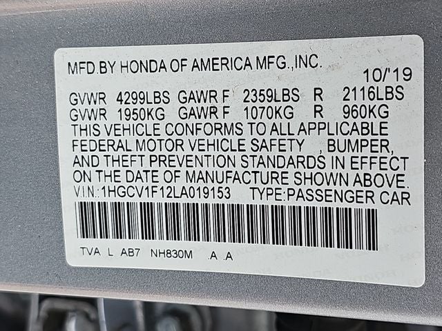 2020 Honda Accord LX