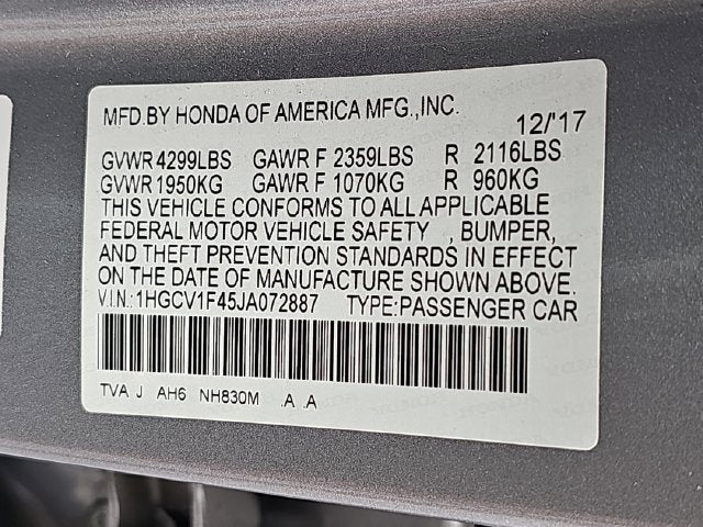 2018 Honda Accord EX
