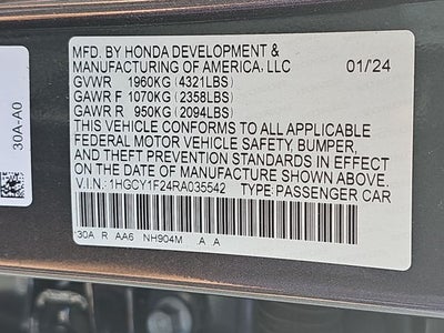 2024 Honda Accord LX
