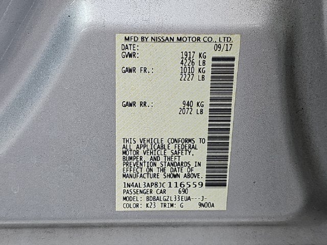 2018 Nissan Altima 2.5 S