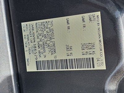 2023 Nissan Altima 2.5 SV