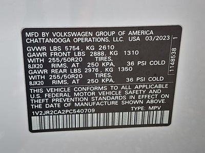 2023 Volkswagen Atlas 3.6L V6 SE w/Technology