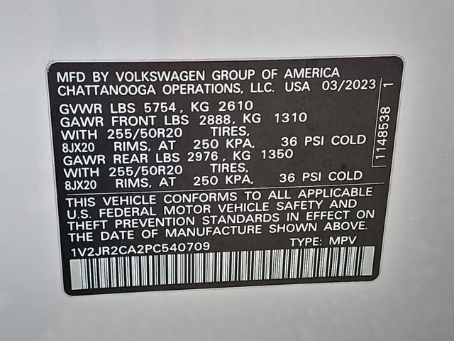 2023 Volkswagen Atlas 3.6L V6 SE w/Technology