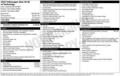 2023 Volkswagen Atlas 3.6L V6 SE w/Technology